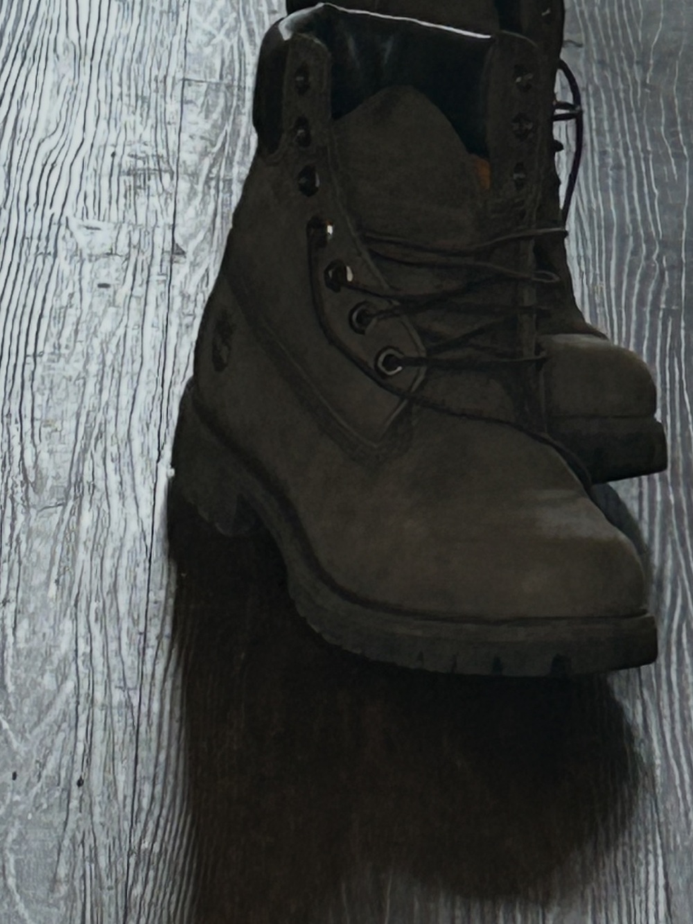 Timberland Men's Dark Brown Lace-Up Work Boots